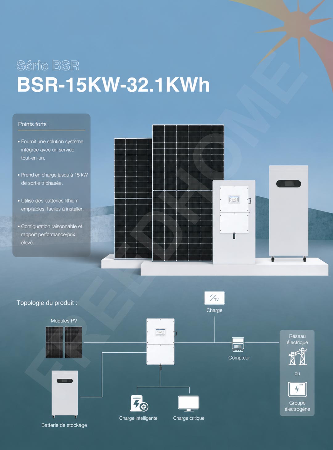 Destockage NC - Kit solaire BSR